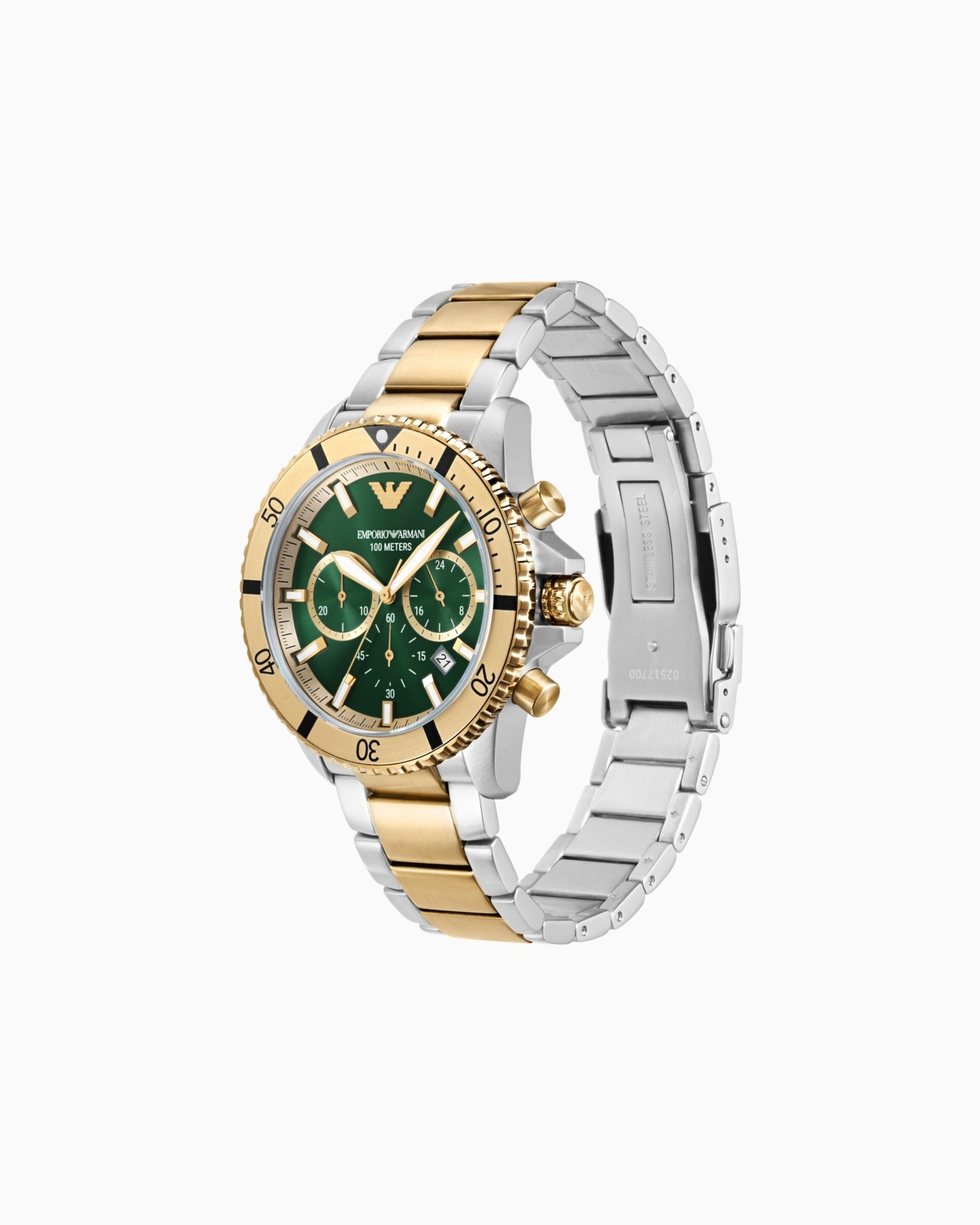 CHRONOGRAPH TWO-TONE STAINLESS STEEL WATCH - 2