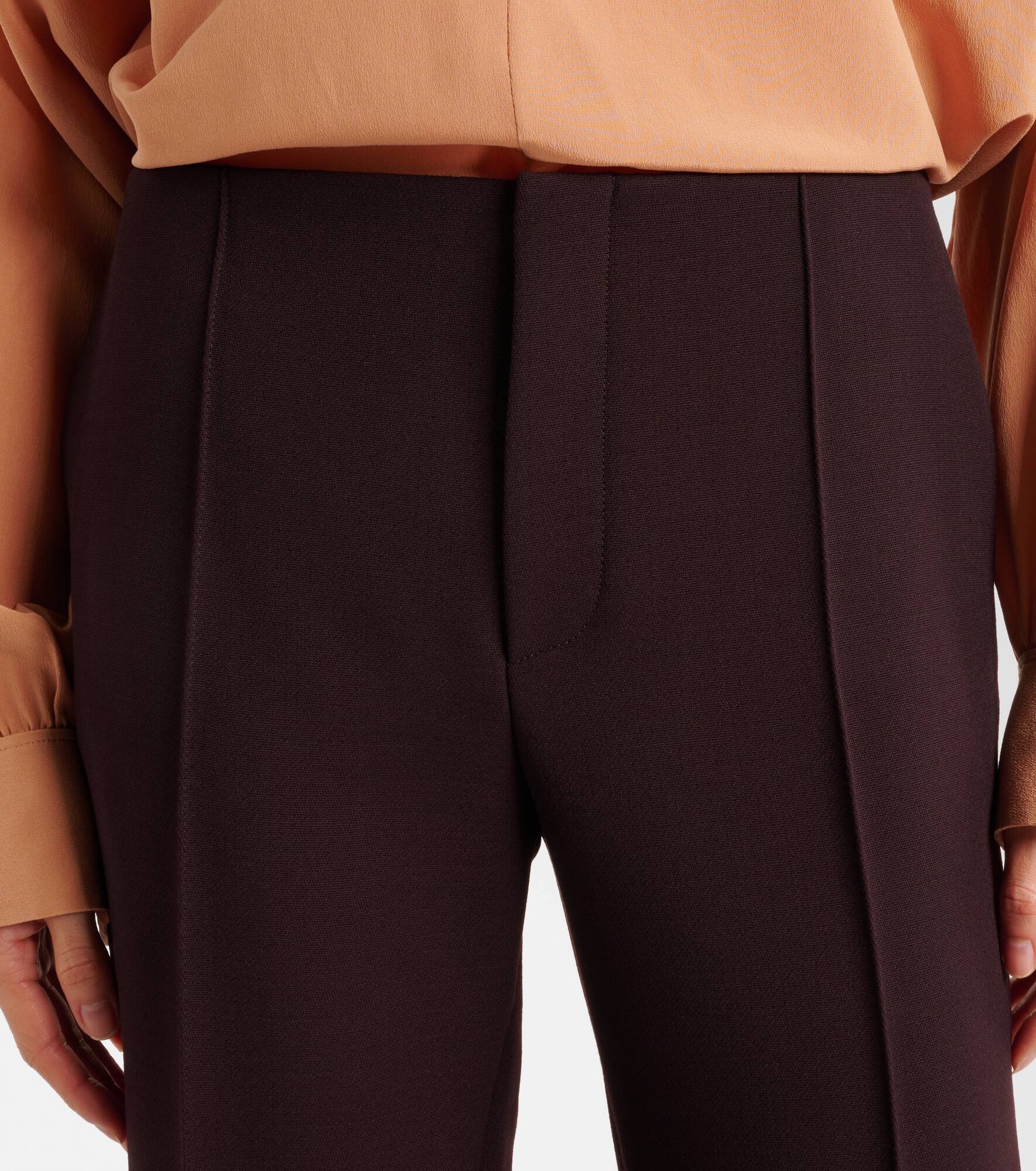Wool wide-leg pants - 4