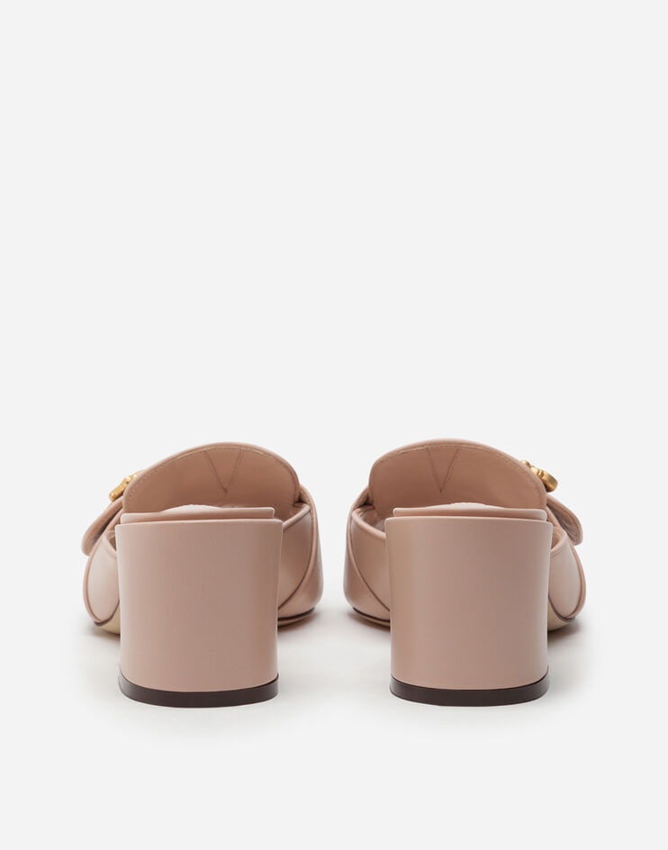 Nappa leather sliders with baroque DG - 3