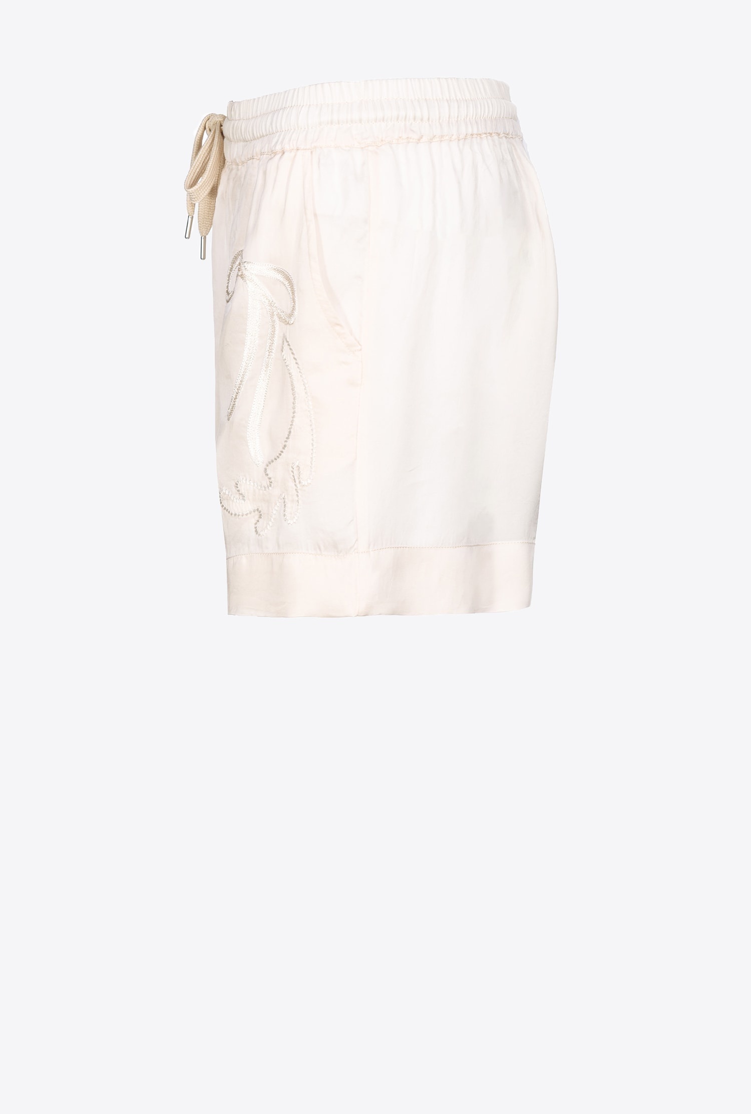 SATIN SHORTS WITH RODEO EMBROIDERY - 7
