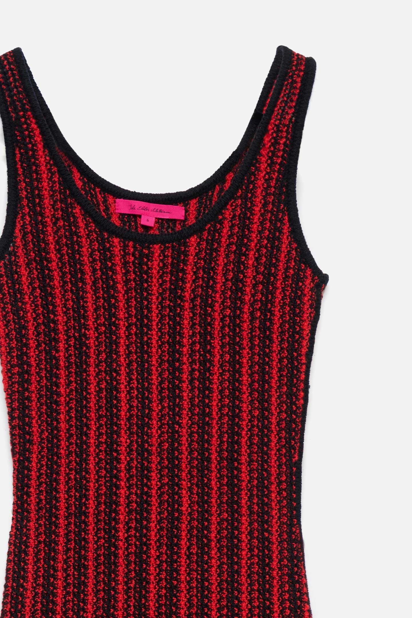 STRIPE SCOOPNECK FRINGE DRESS - 5