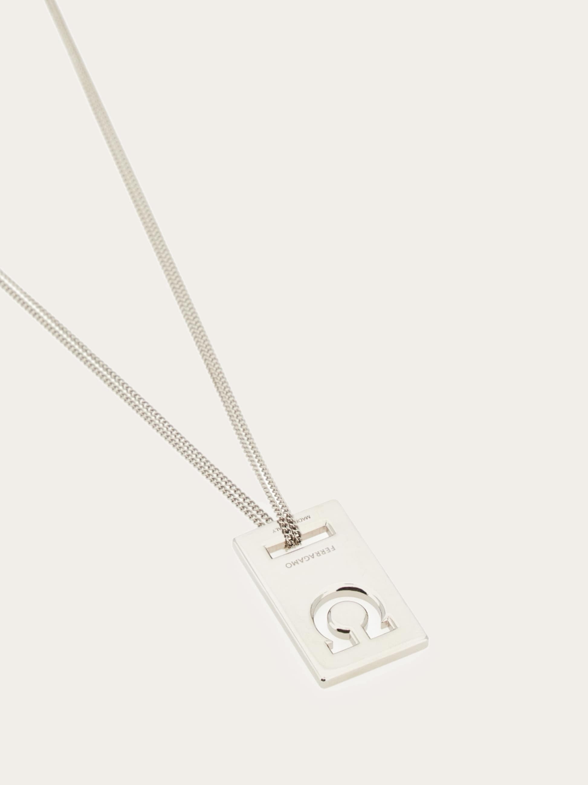 Ferragamo monogram pendant necklace - 2