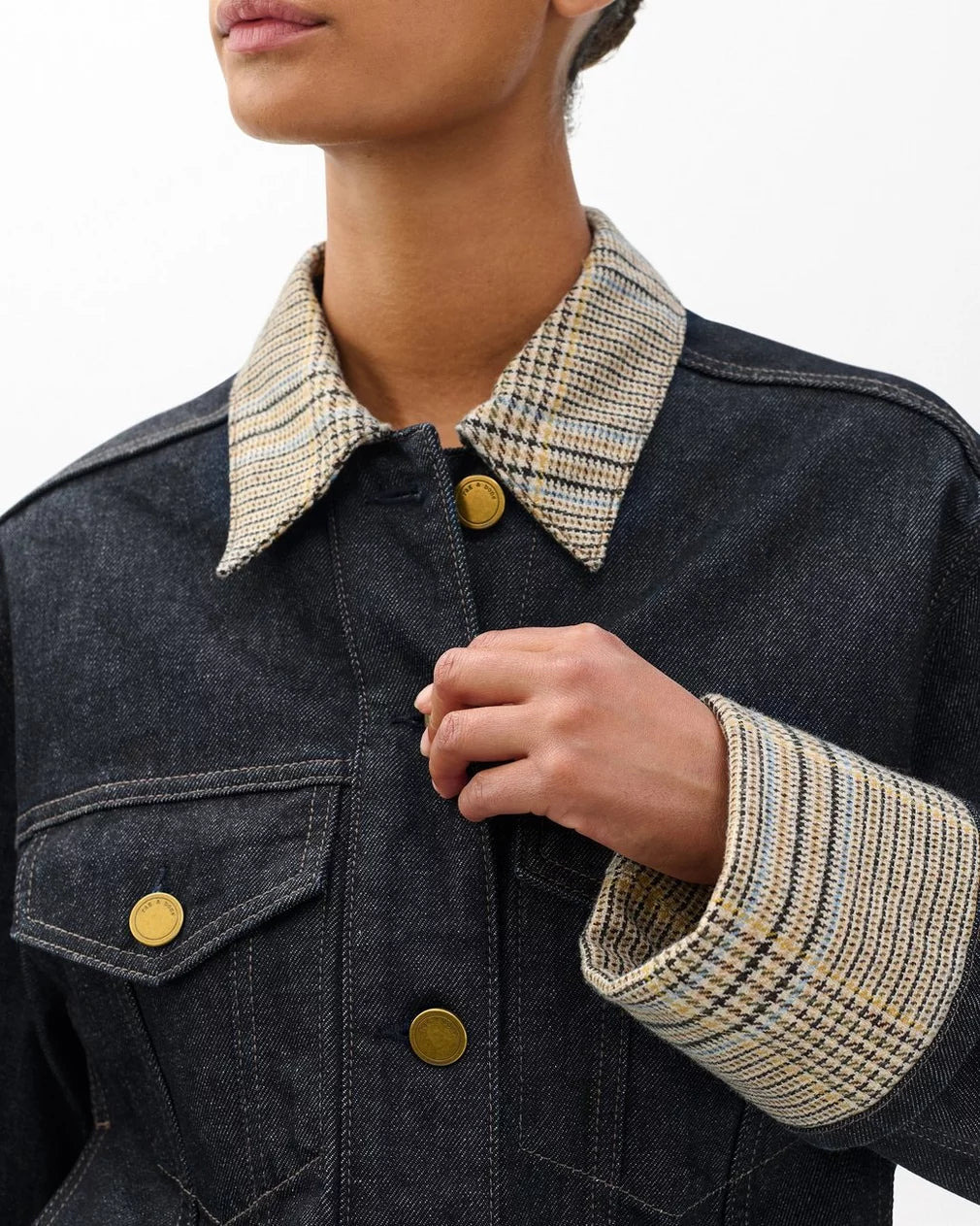 Harriet Denim Trucker Jacket - 5