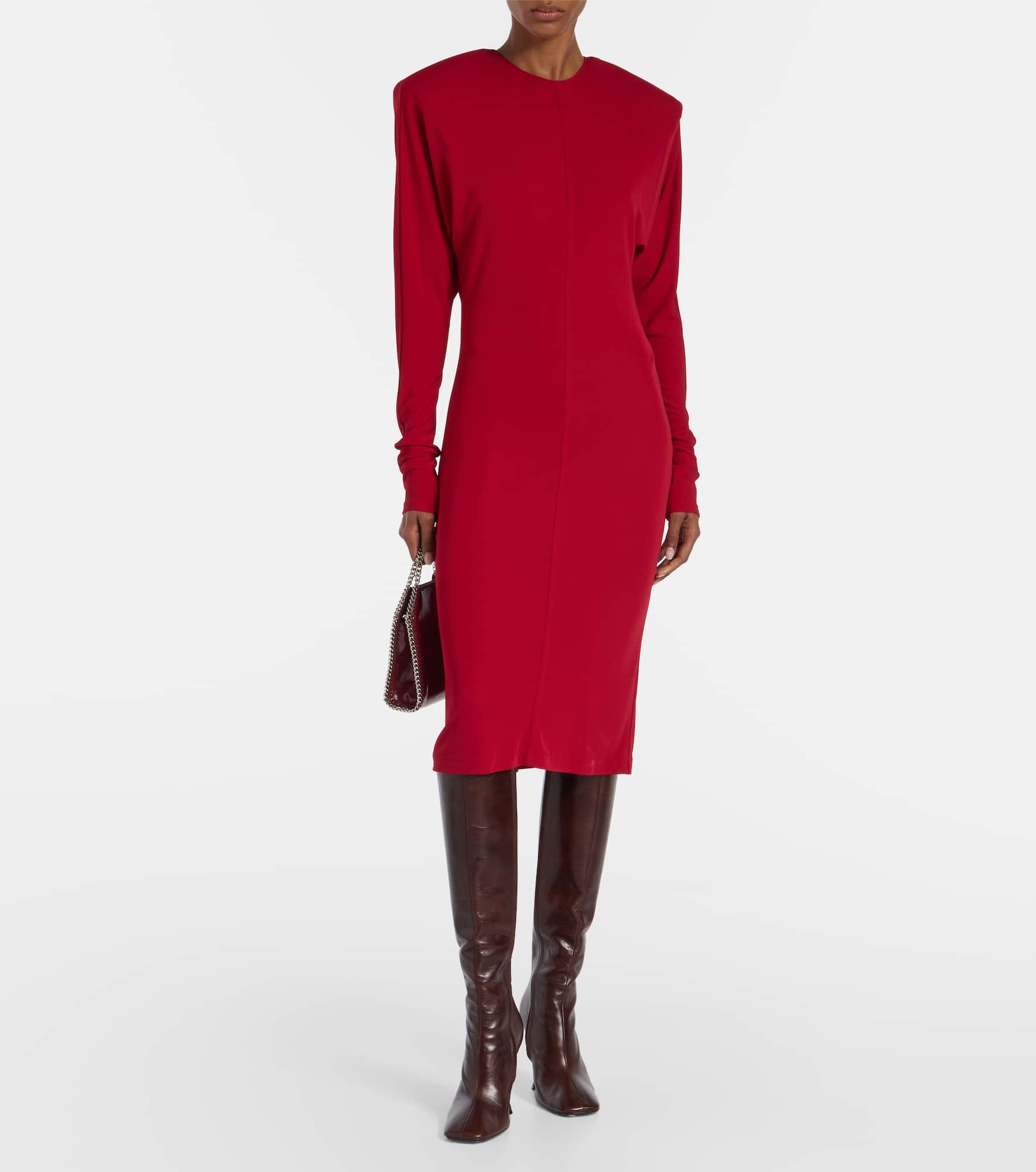 Crêpe jersey midi dress - 2