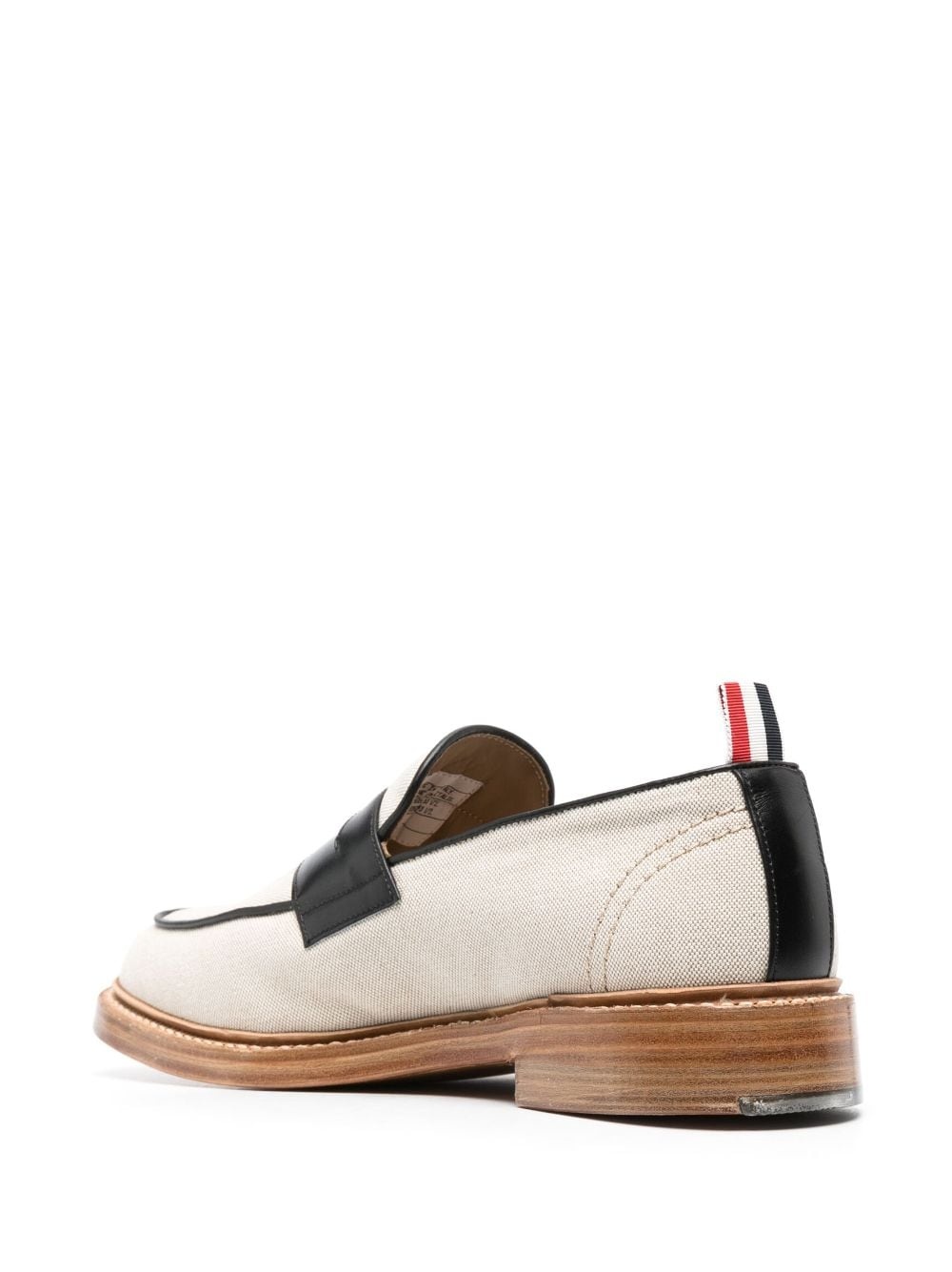 colour-block penny loafers - 3