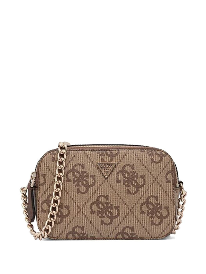 GUESS USA Noelle logo-print chain cross body bag outlook