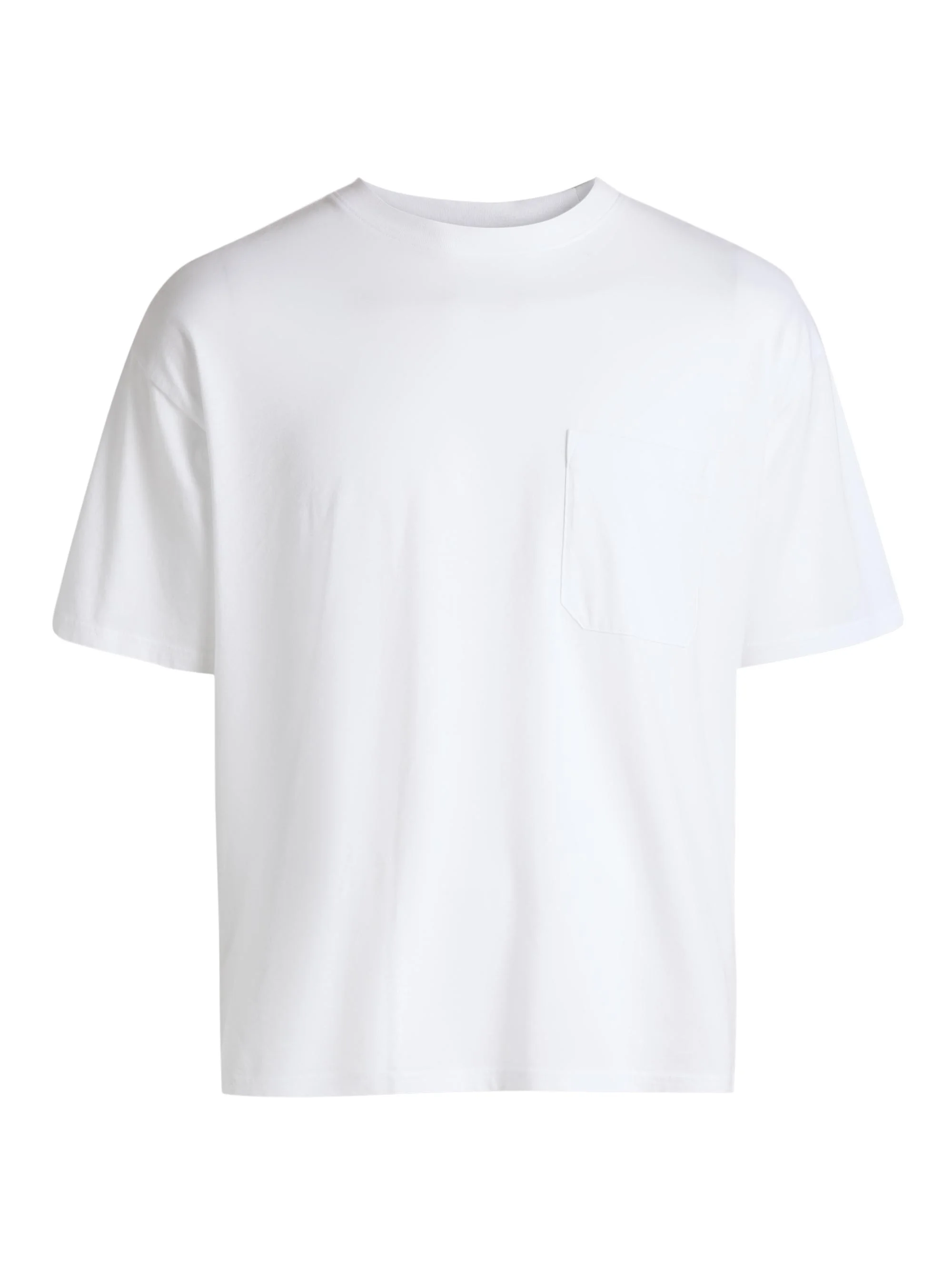 Men's Cotton Relaxed-Fit T-Shirt - White - 1