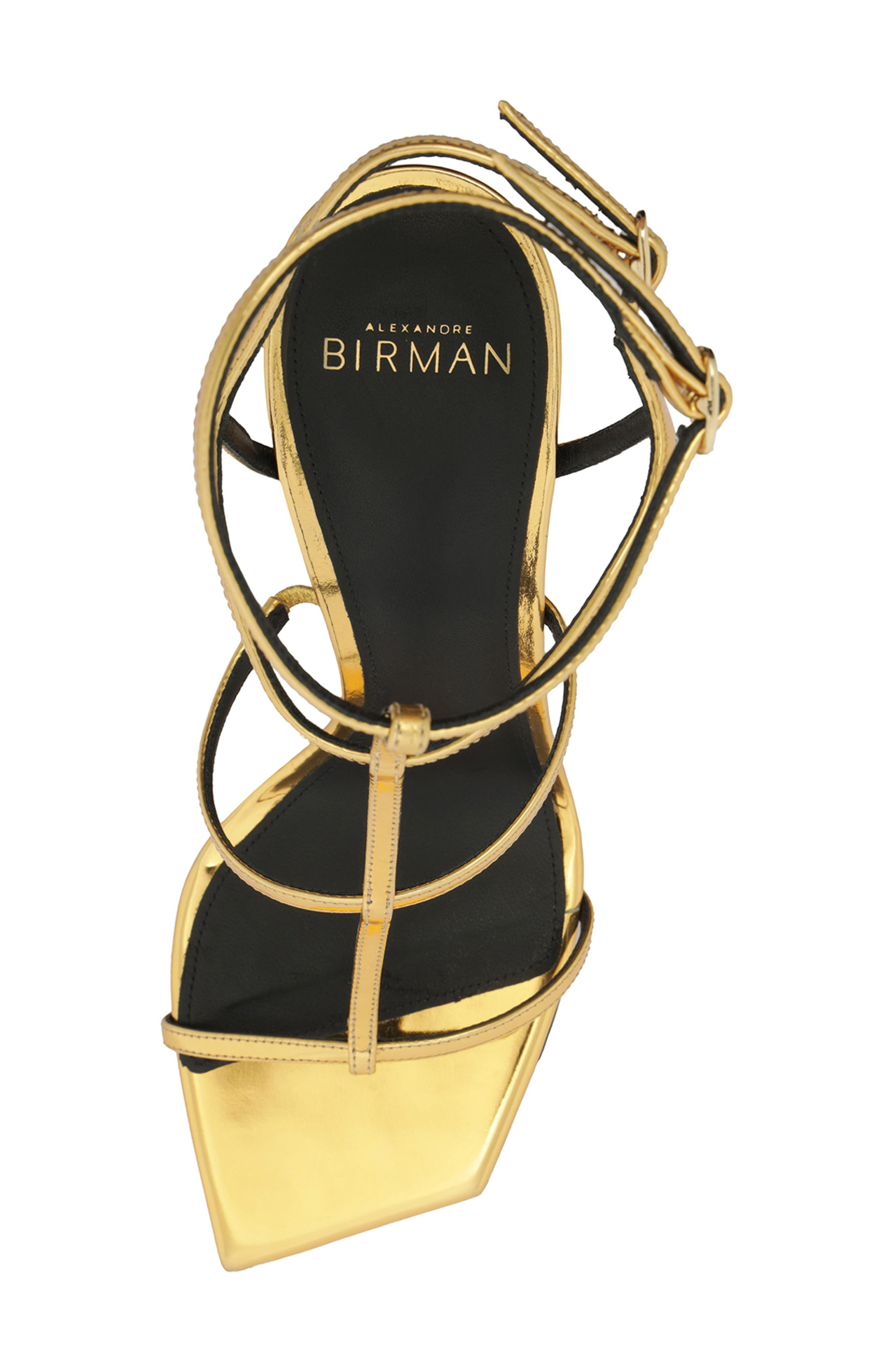 Alexandre Birman Amanda Cage Sandal in Golden at Nordstrom - 5