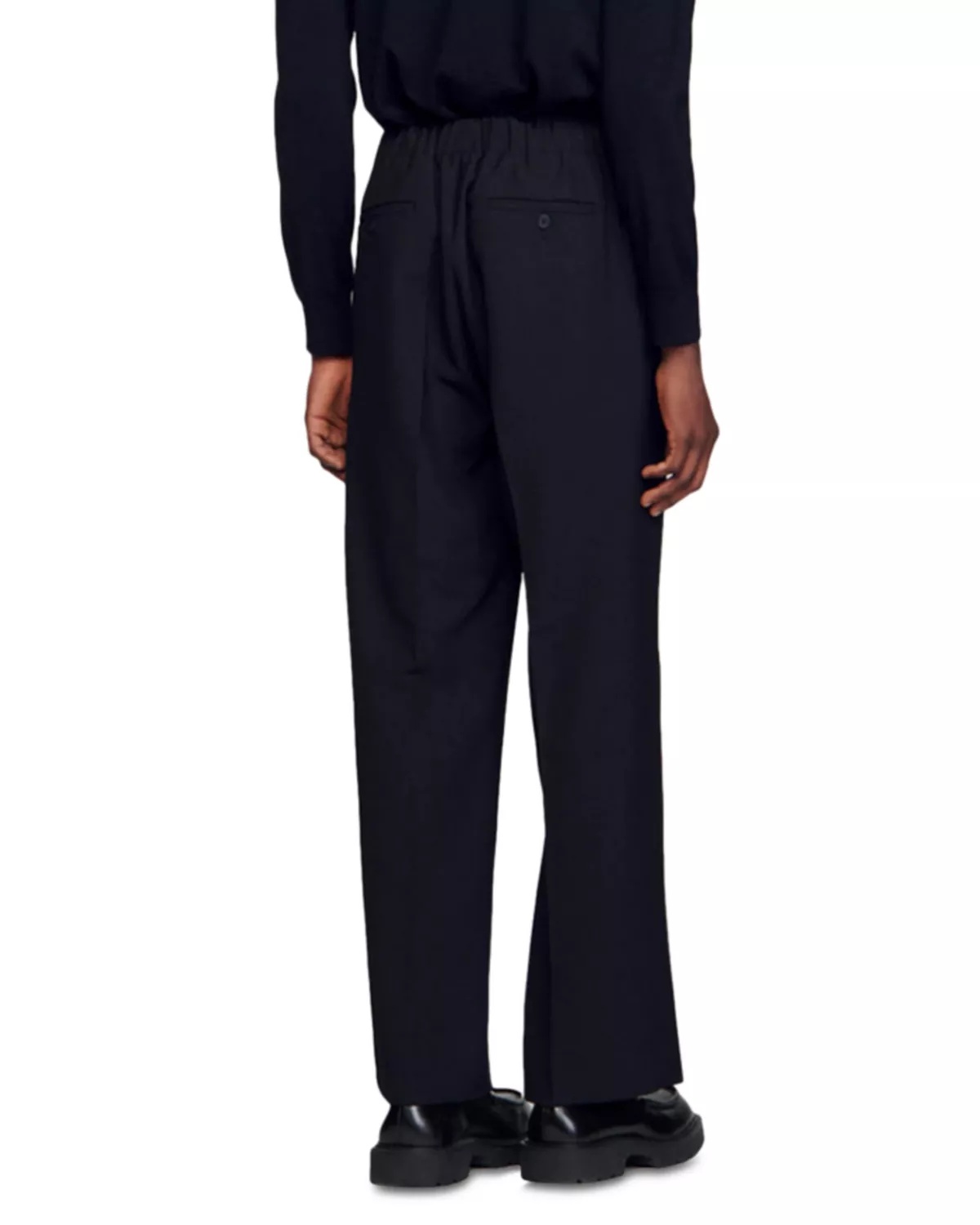 Jersey Regular Fit Wide Leg Trousers - 2