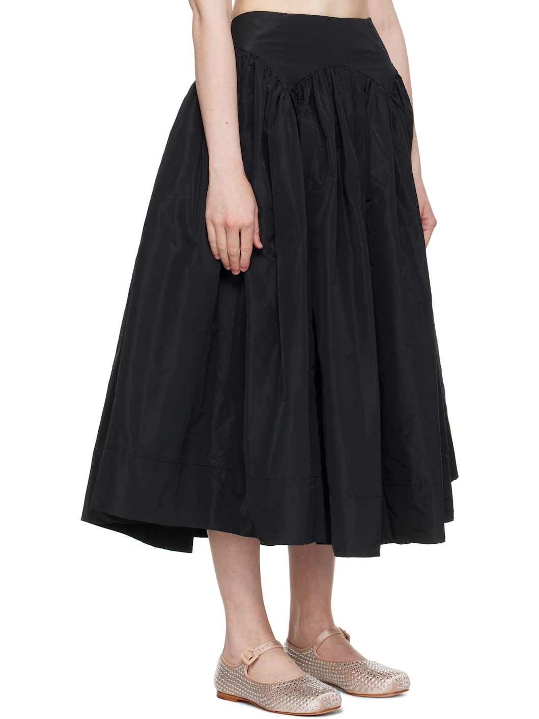 Black Torcello Midi Skirt - 2