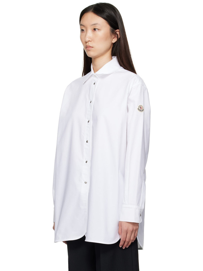 Moncler White Canvas Shirt outlook