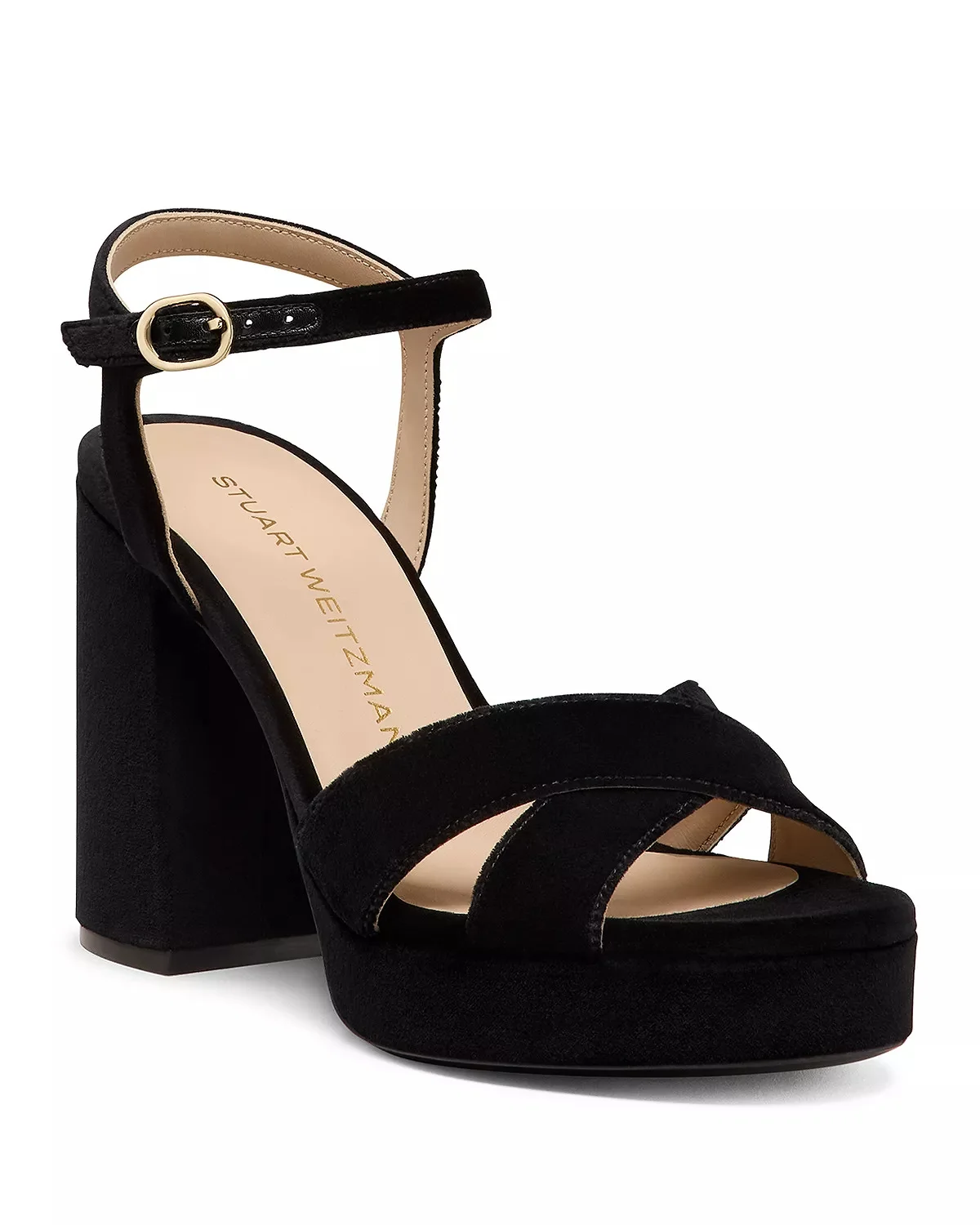 Women's Dayna Velvet Platform Sandals - 1