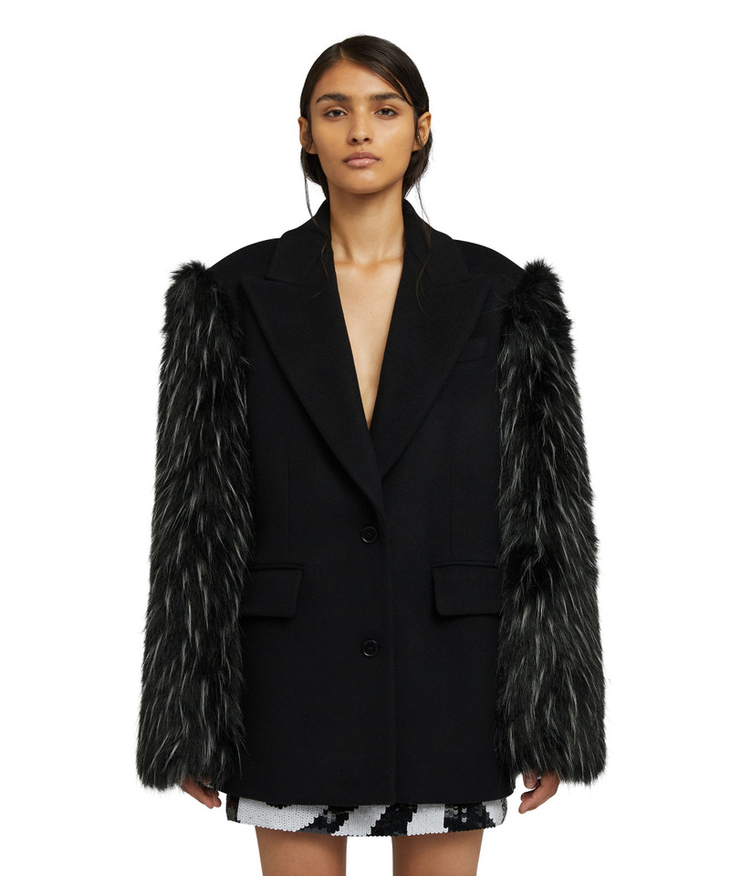MSGM "Compact Wool felt" jacket outlook