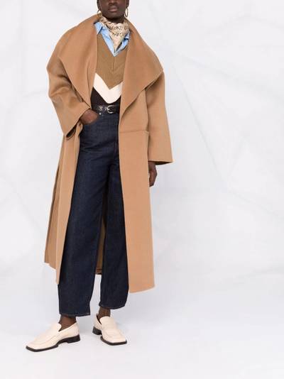 Totême single-breasted wool-blend coat outlook