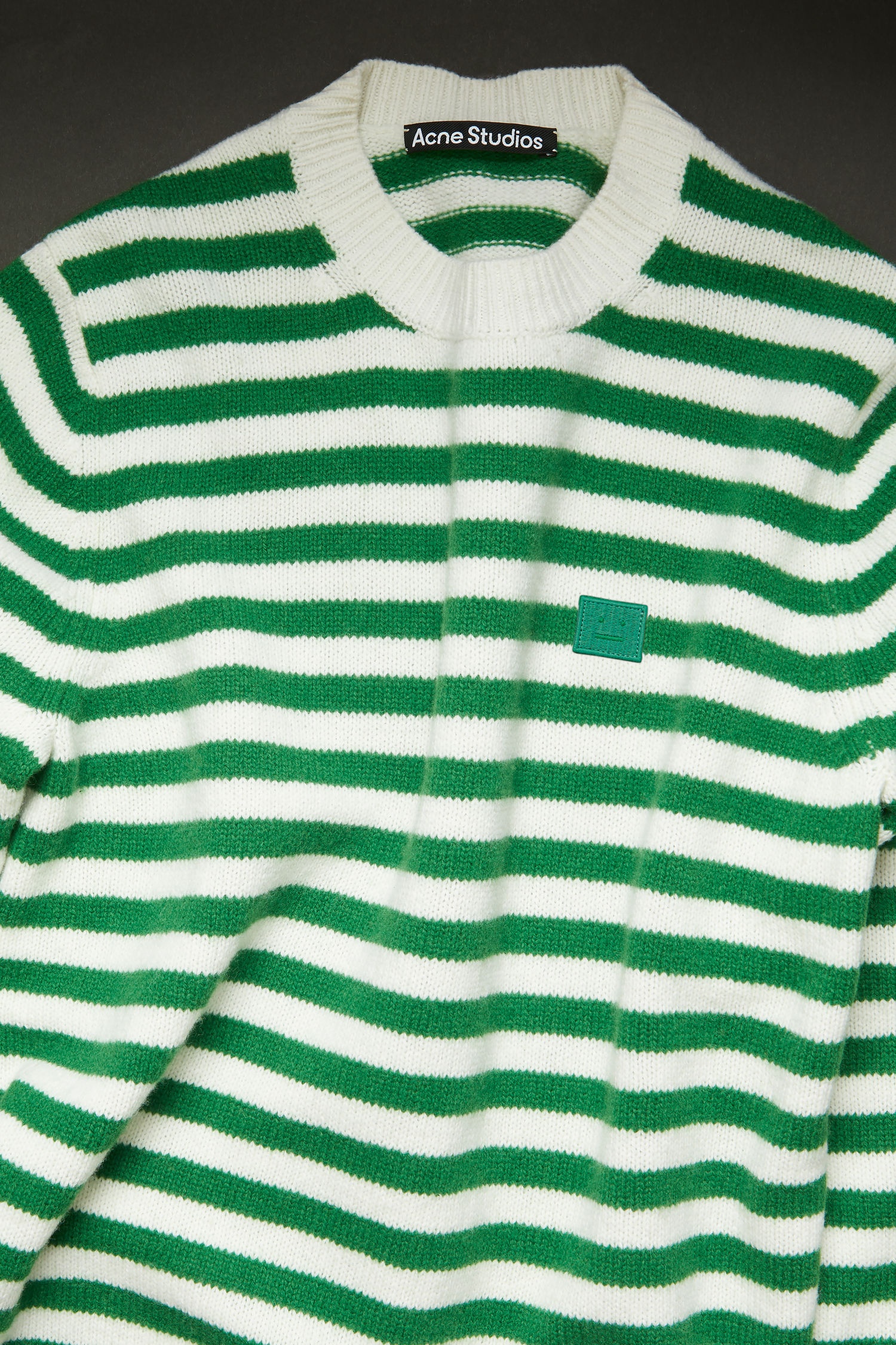 Breton stripe sweater green/white - 4