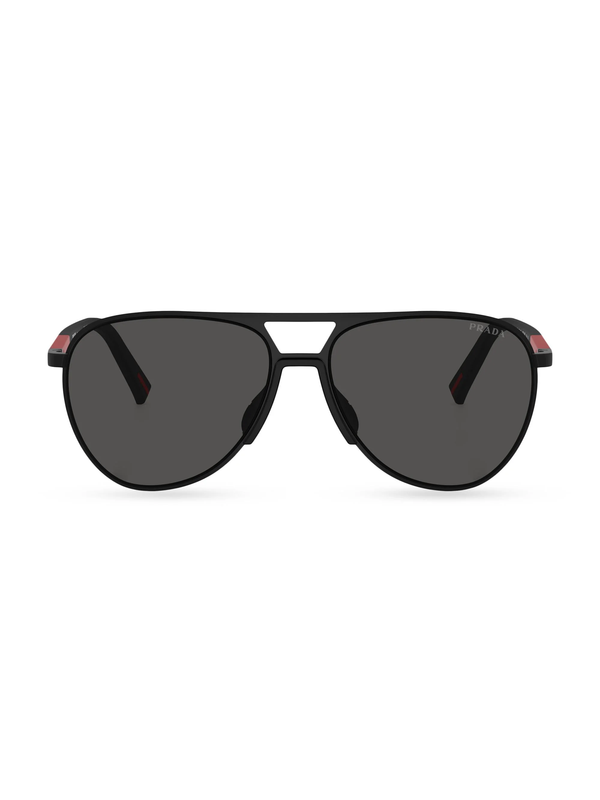 Men's PS 53ZS 59MM Aviator Sunglasses - Matte Black Dark Grey - 1