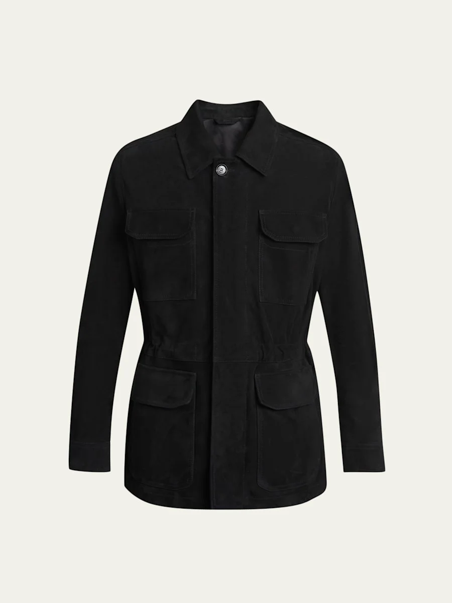 Men's Suede Field Jacket - 1
