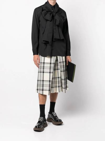 Comme des Garçons Homme Plus tartan check print short pants outlook