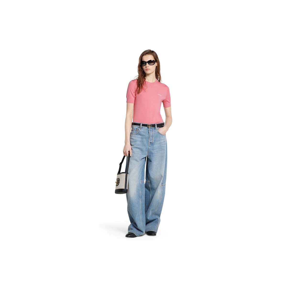 Cashmere silk short sleeve top - 2