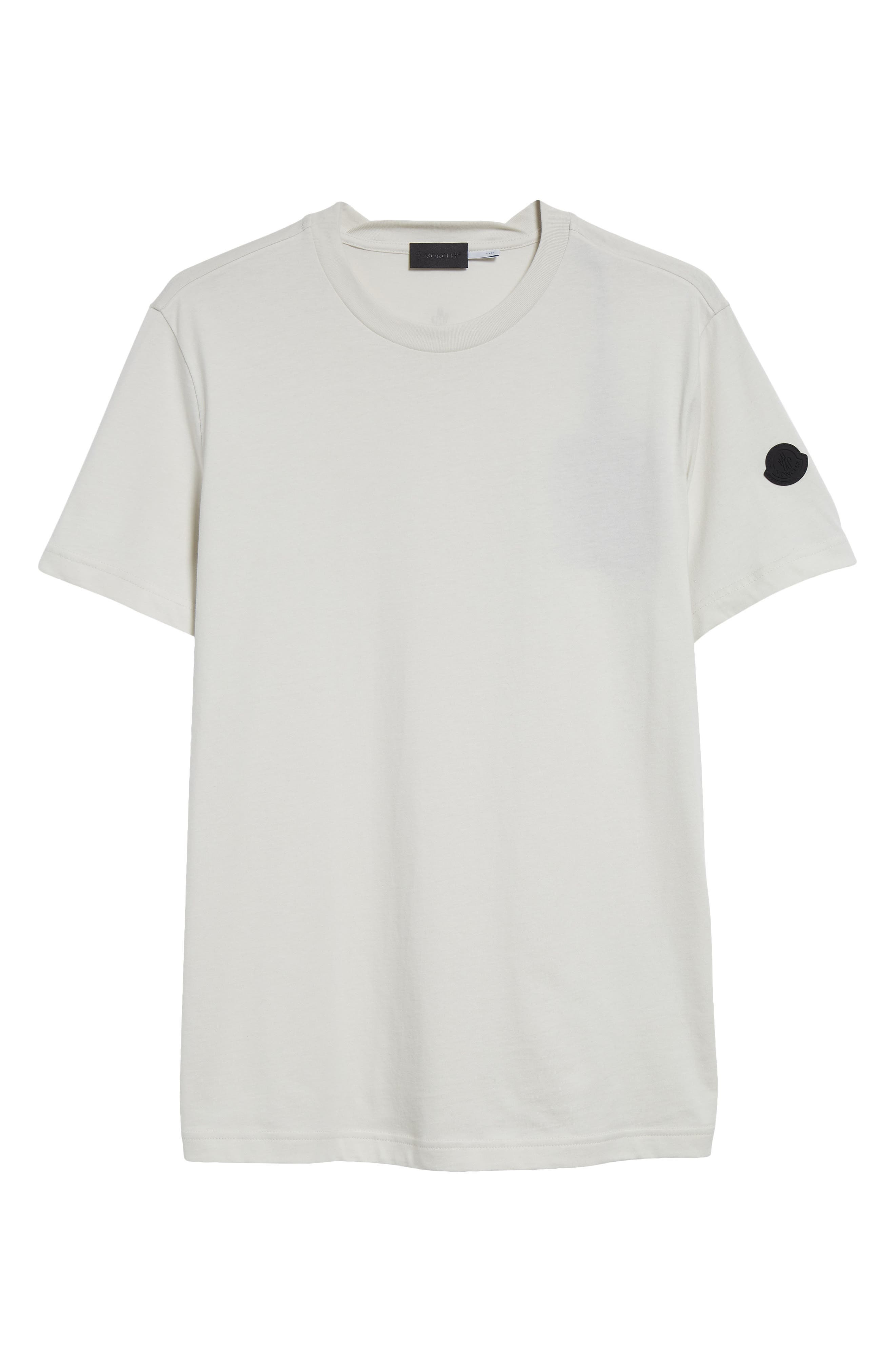 Moncler Cotton Logo Patch T-Shirt in Open Gray at Nordstrom - 5