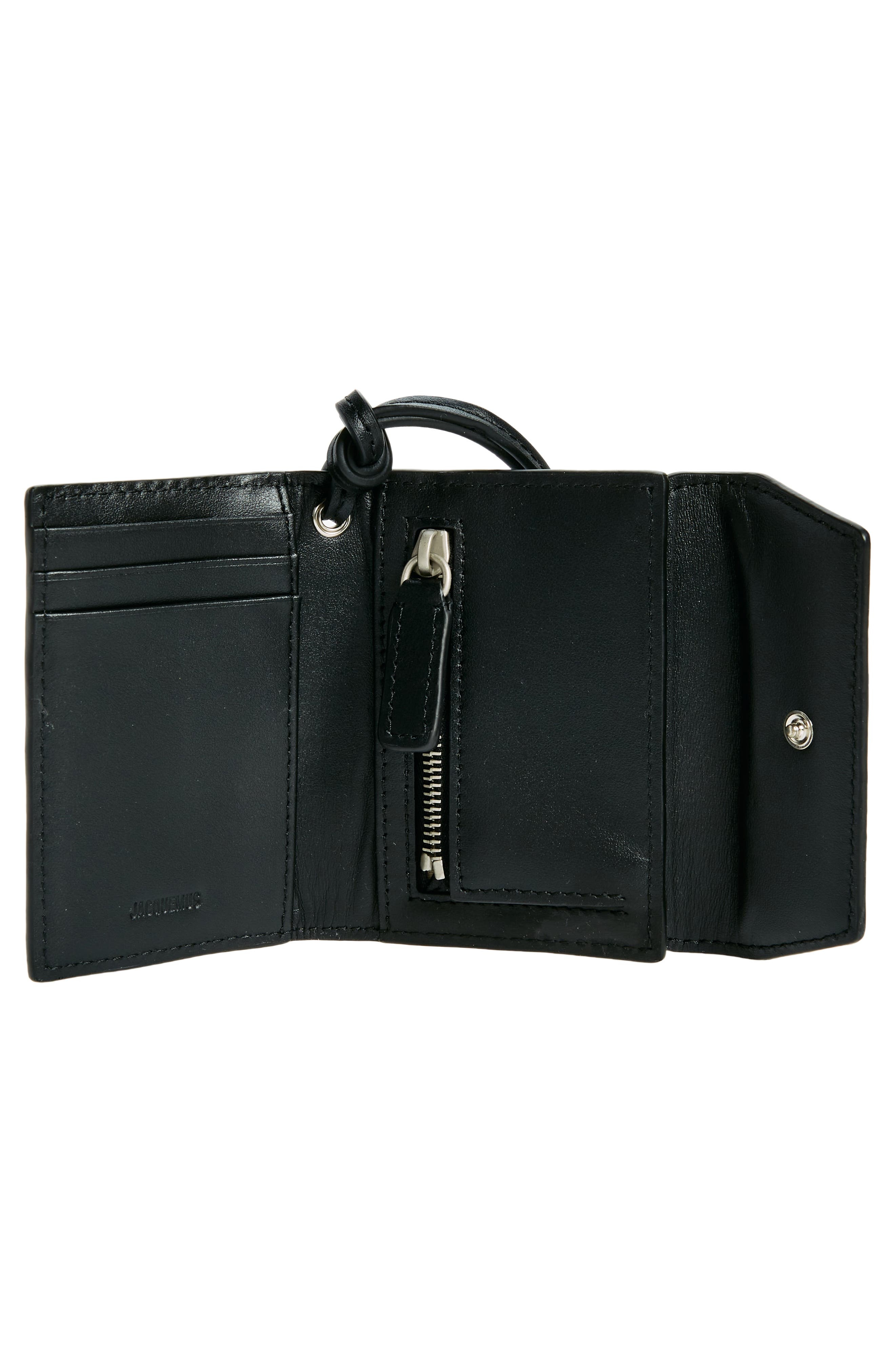 Jacquemus Le Porte Leather Envelope Wallet in Black at Nordstrom - 2