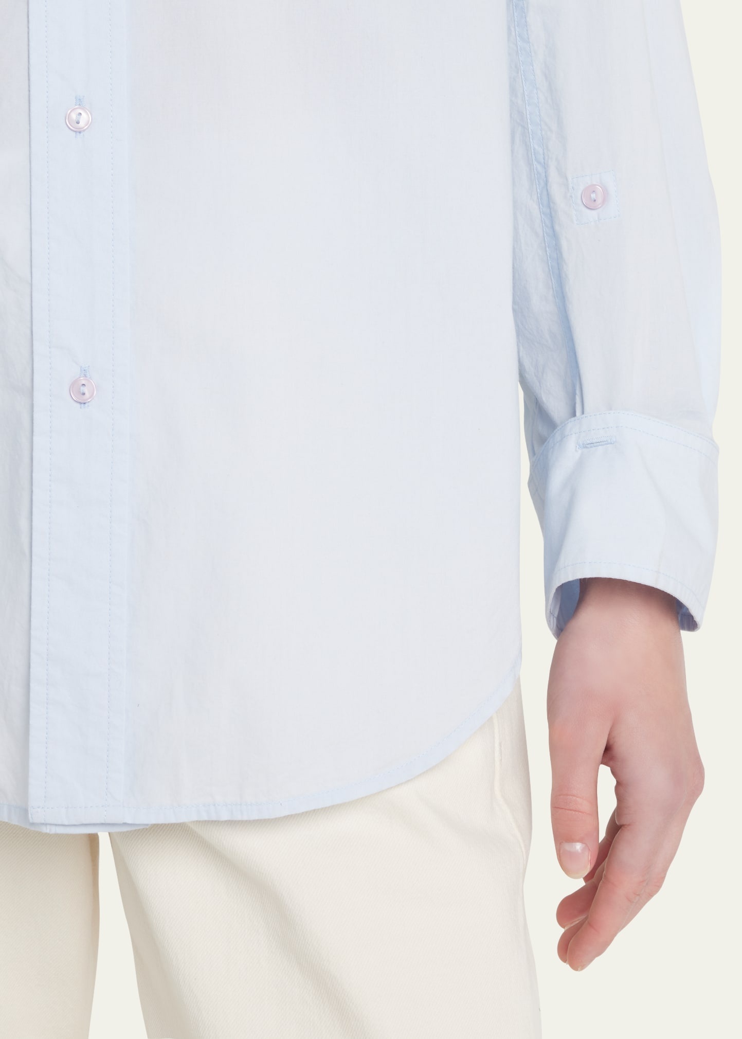 Kayla Button-Front High-Low Shirt - 5