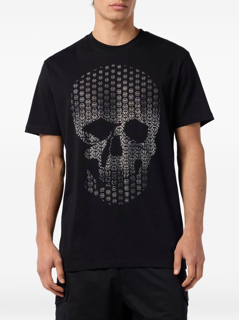 PHILIPP PLEIN rhinestone-skull T-shirt outlook