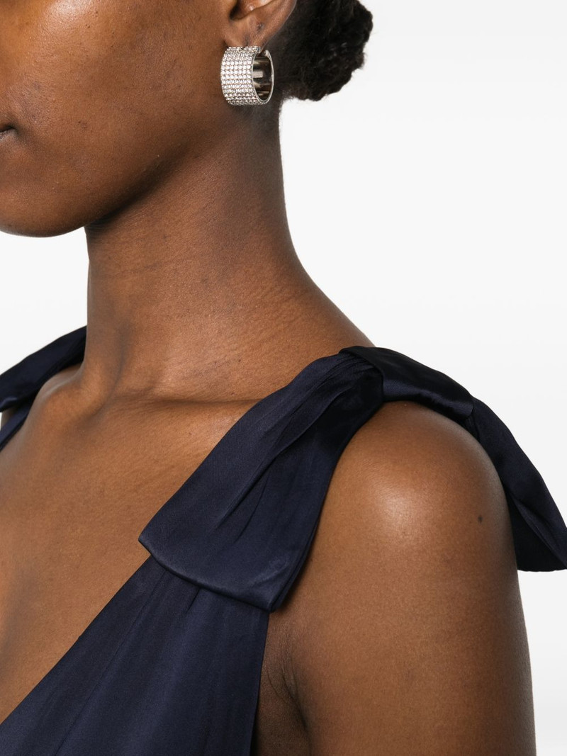 bow V-neck dress 5