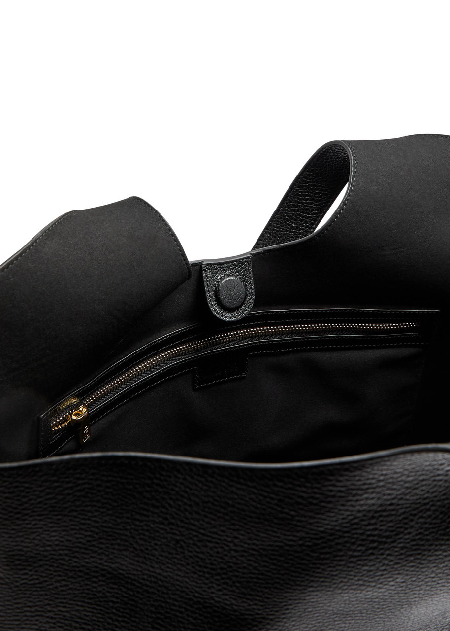 Anine Bing Lili Logo-embossed Leather Tote - 4