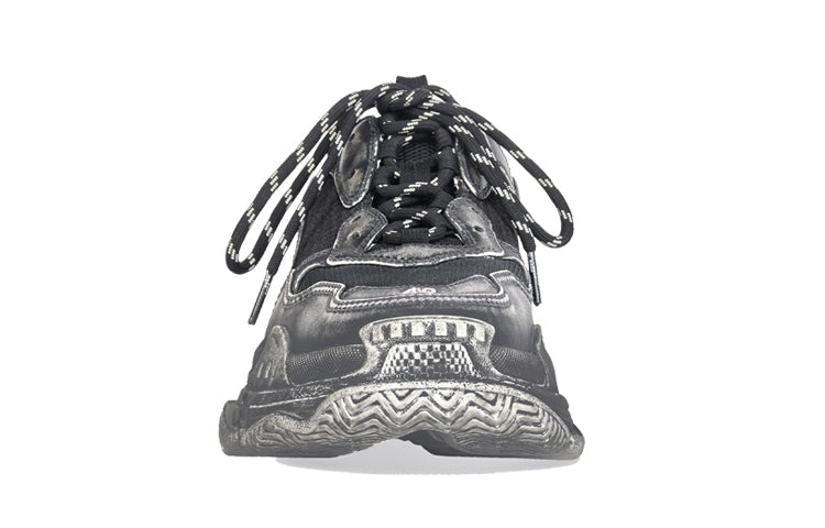 (WMNS) Balenciaga Triple S Sneaker 'Faded Black' 524039W3CN31000 - 3