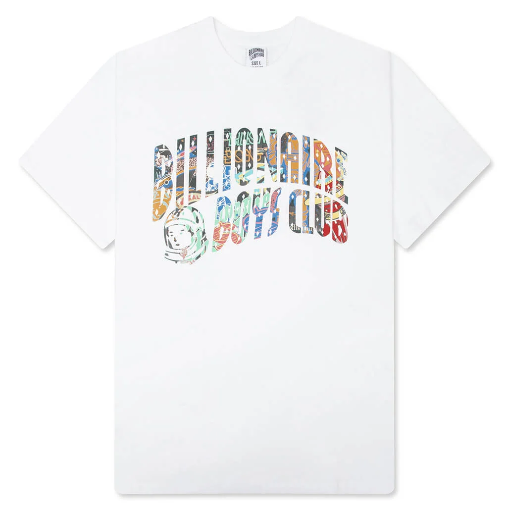 CURVE LOGO S/S TEE - WHITE - 1