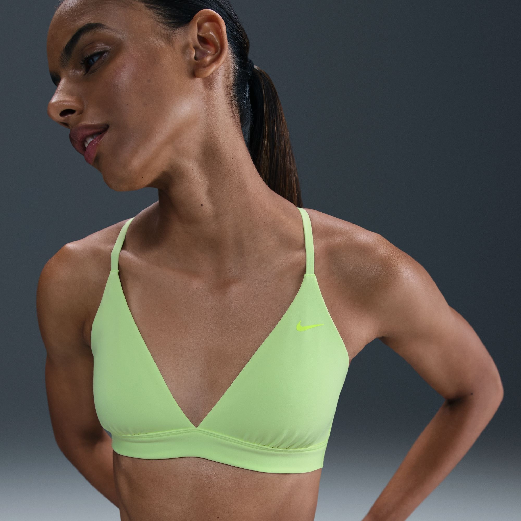 Nike Women's Form Light-Support Non-Padded Triangle Sports Bra - 1