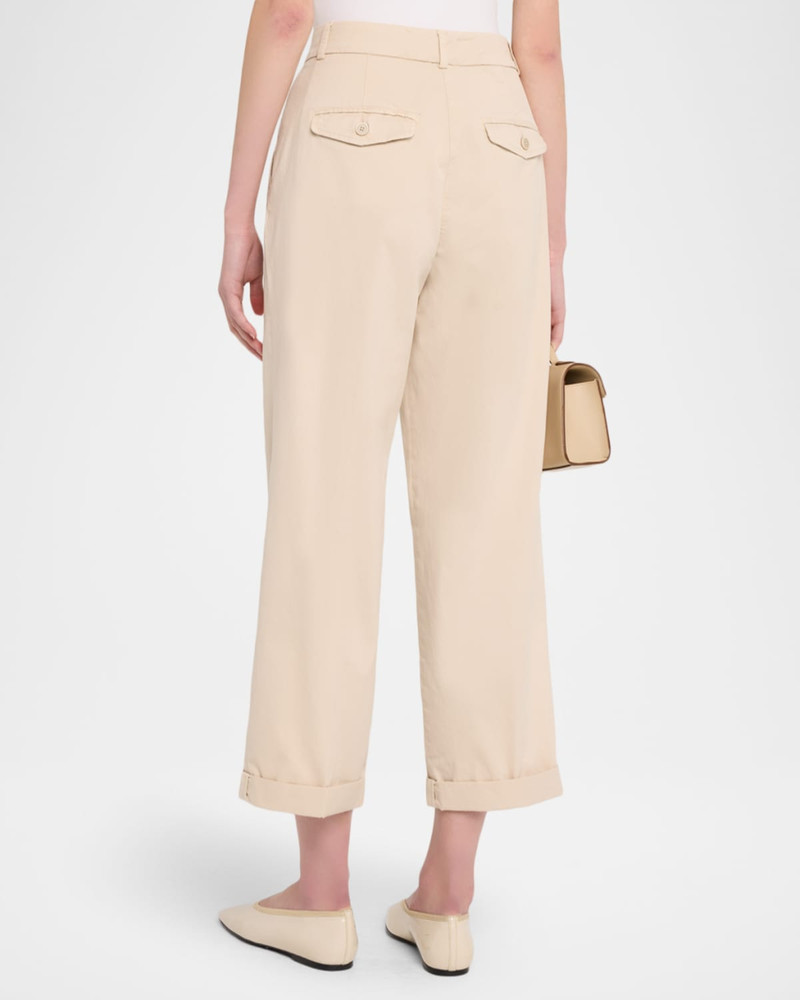 Stretch Cotton Straight-Leg Trousers 3