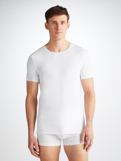 Derek Rose Men's Underwear T-Shirt Alex Micro Modal Stretch White outlook