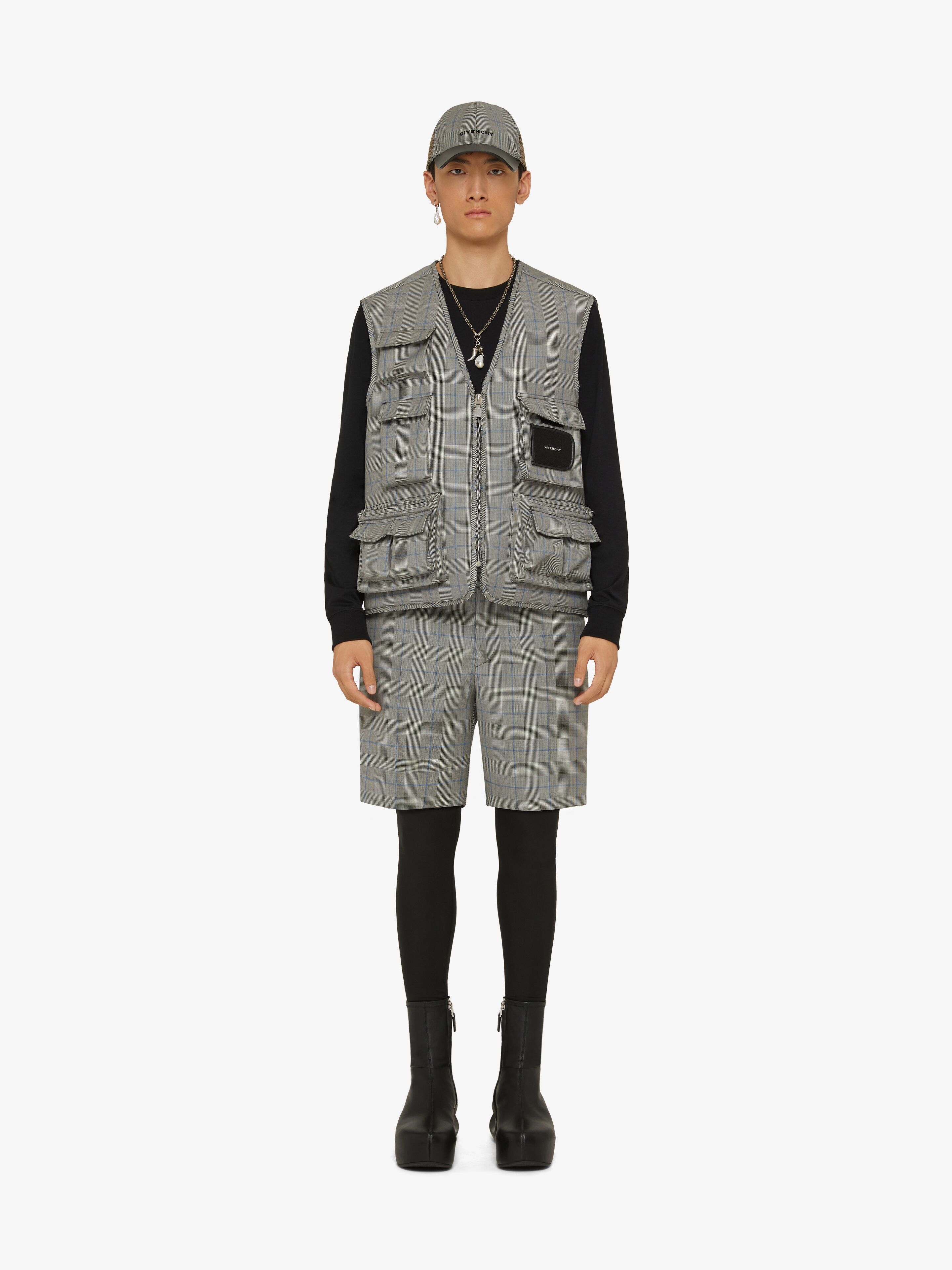 BERMUDA IN WOOL WITH PRINCE OF WALES PATTERN - 2
