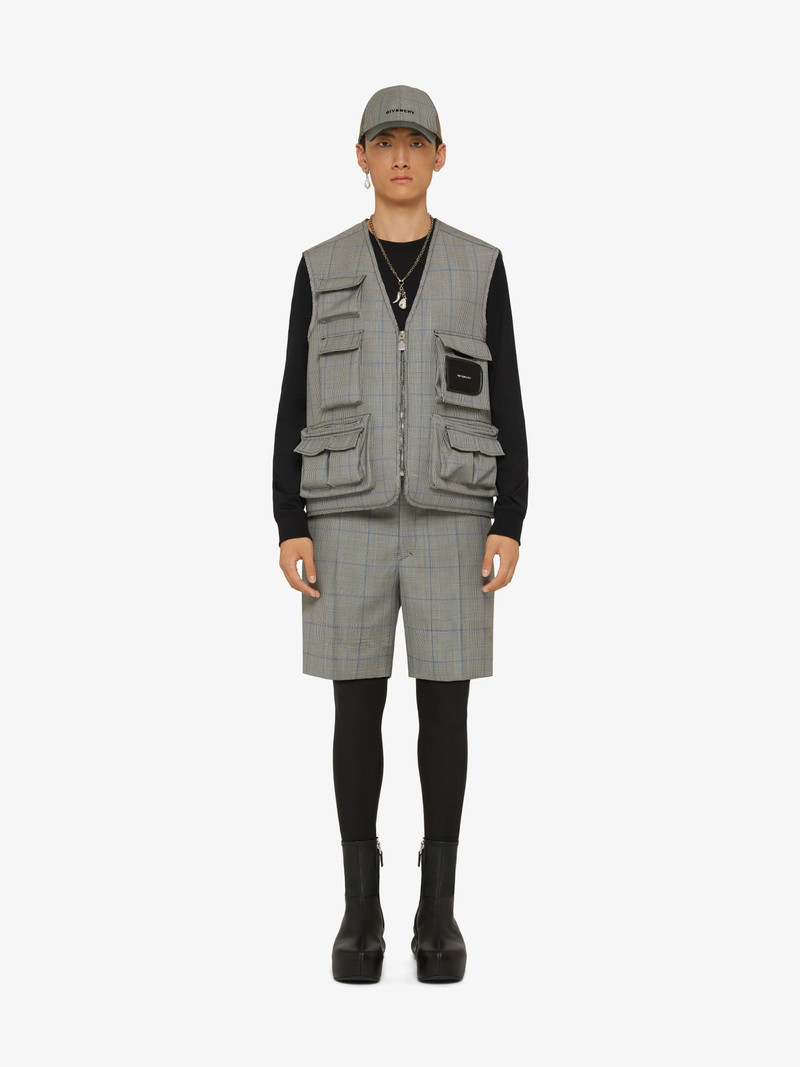 Givenchy BERMUDA IN WOOL WITH PRINCE OF WALES PATTERN outlook