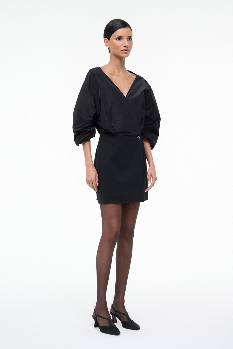 STAUD ORION MINI DRESS BLACK 3