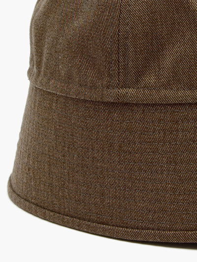 Lemaire Quilted-brim tweed bucket hat outlook