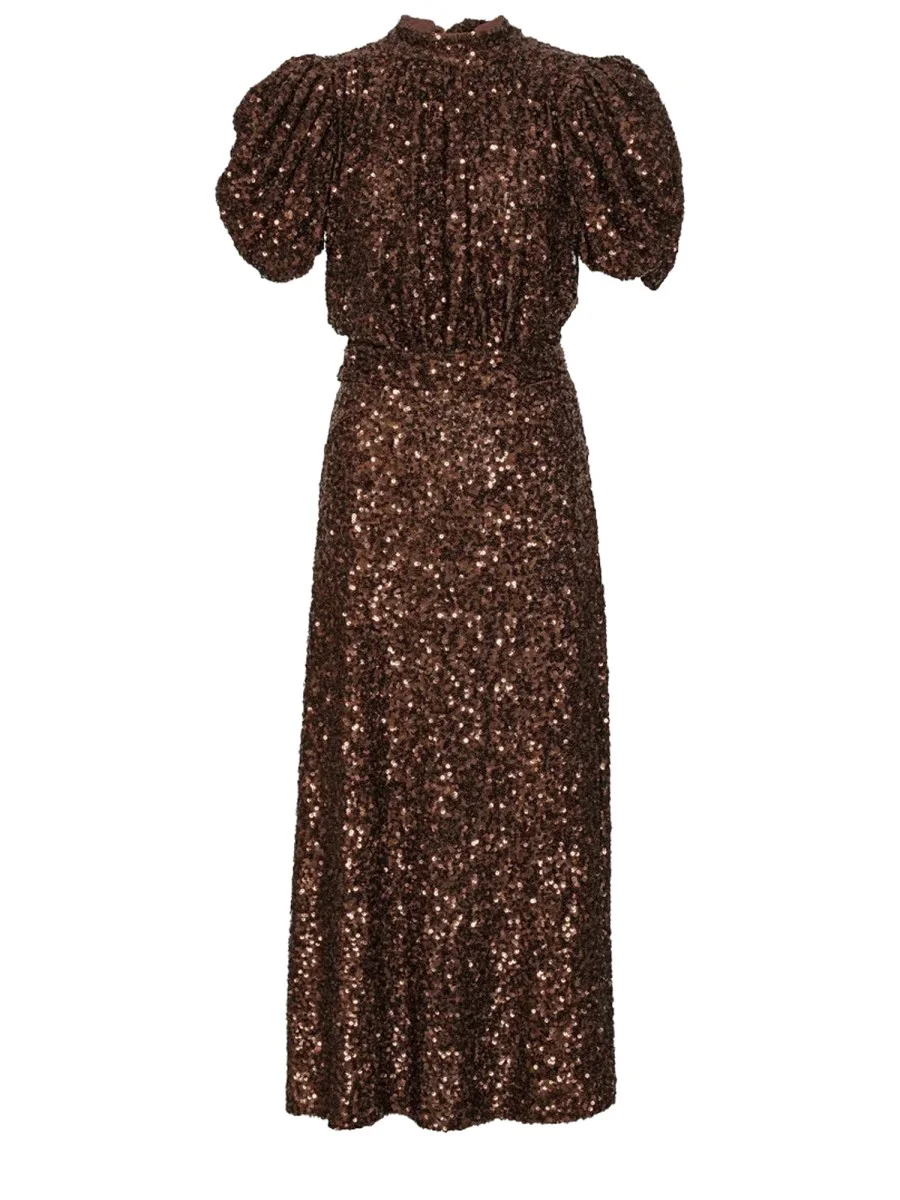 MIDI DRESS WITH SEQUINS - 1