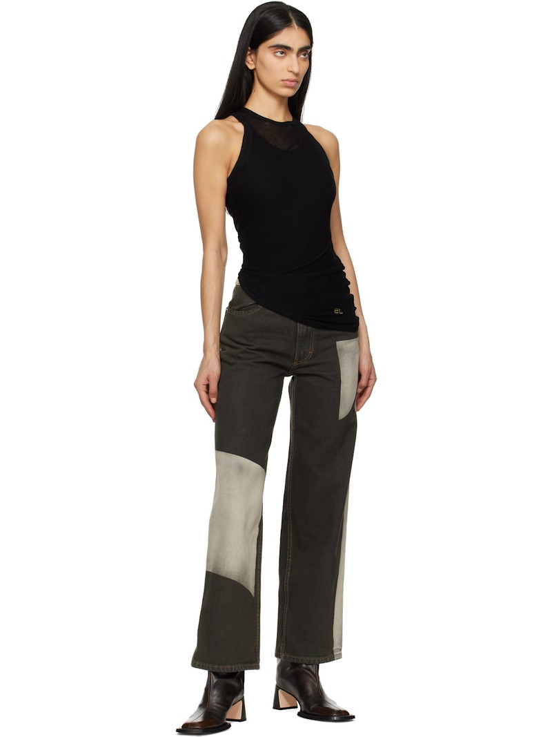 ECKHAUS LATTA Grey Wide Leg Jeans outlook