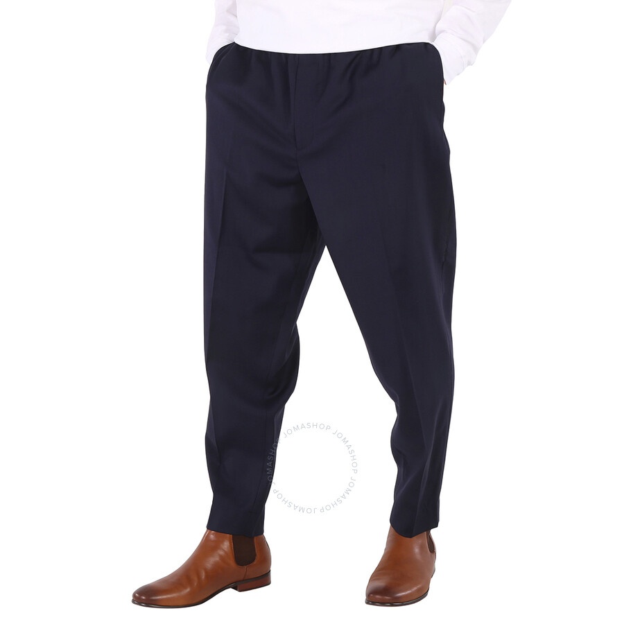 Etudes Men's Navy Wool Jalousie Trousers - 5