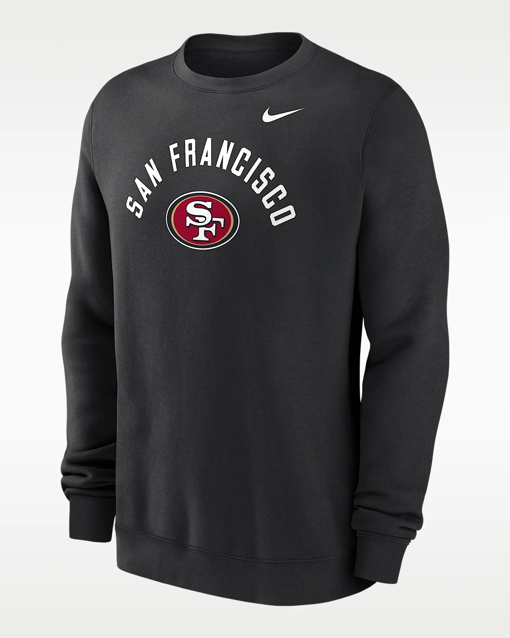 San Francisco 49ers Club Men's Nike NFL Pullover Crew - 1