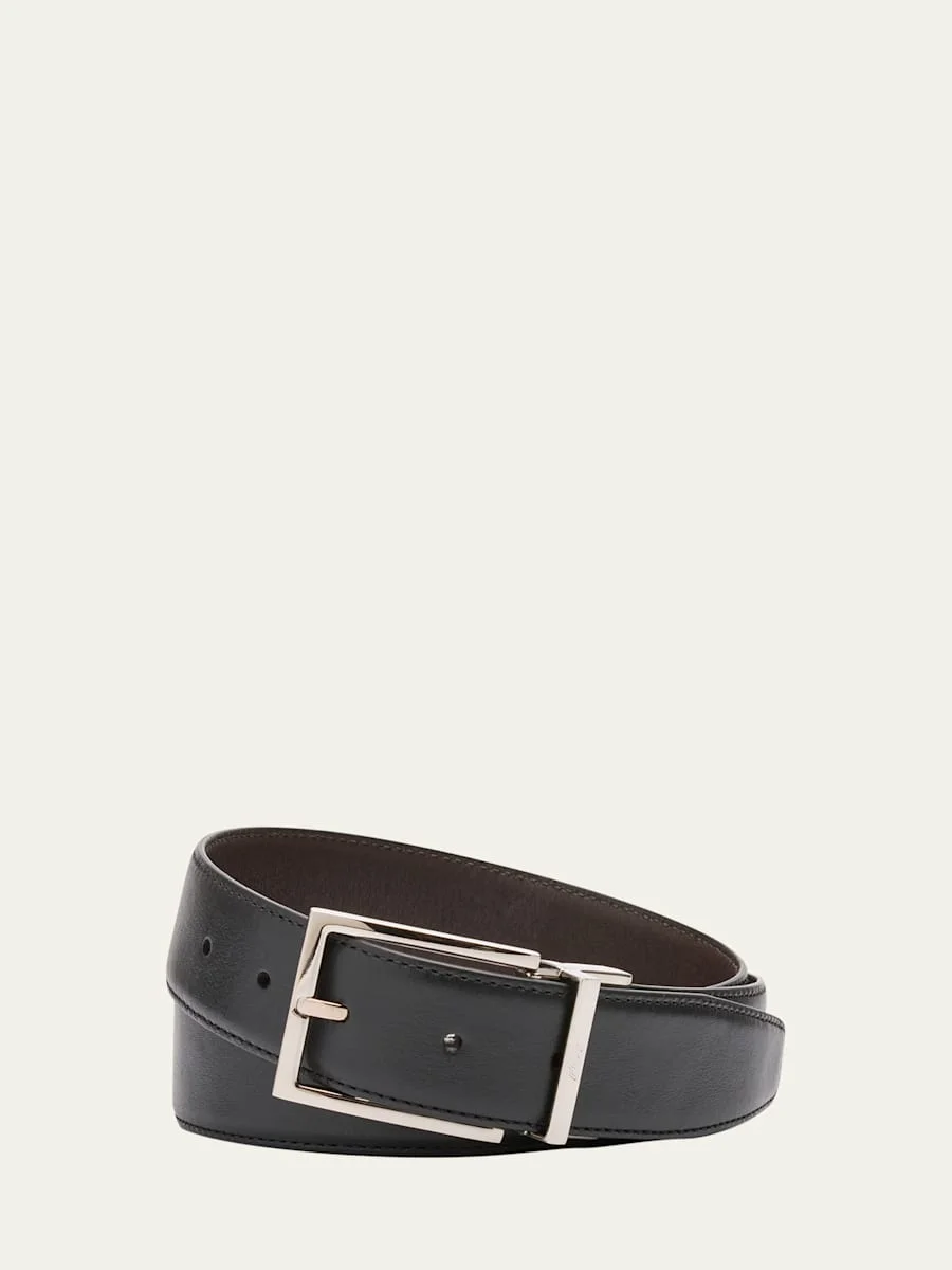 Men's Twist Buckle Reversible Belt - 1