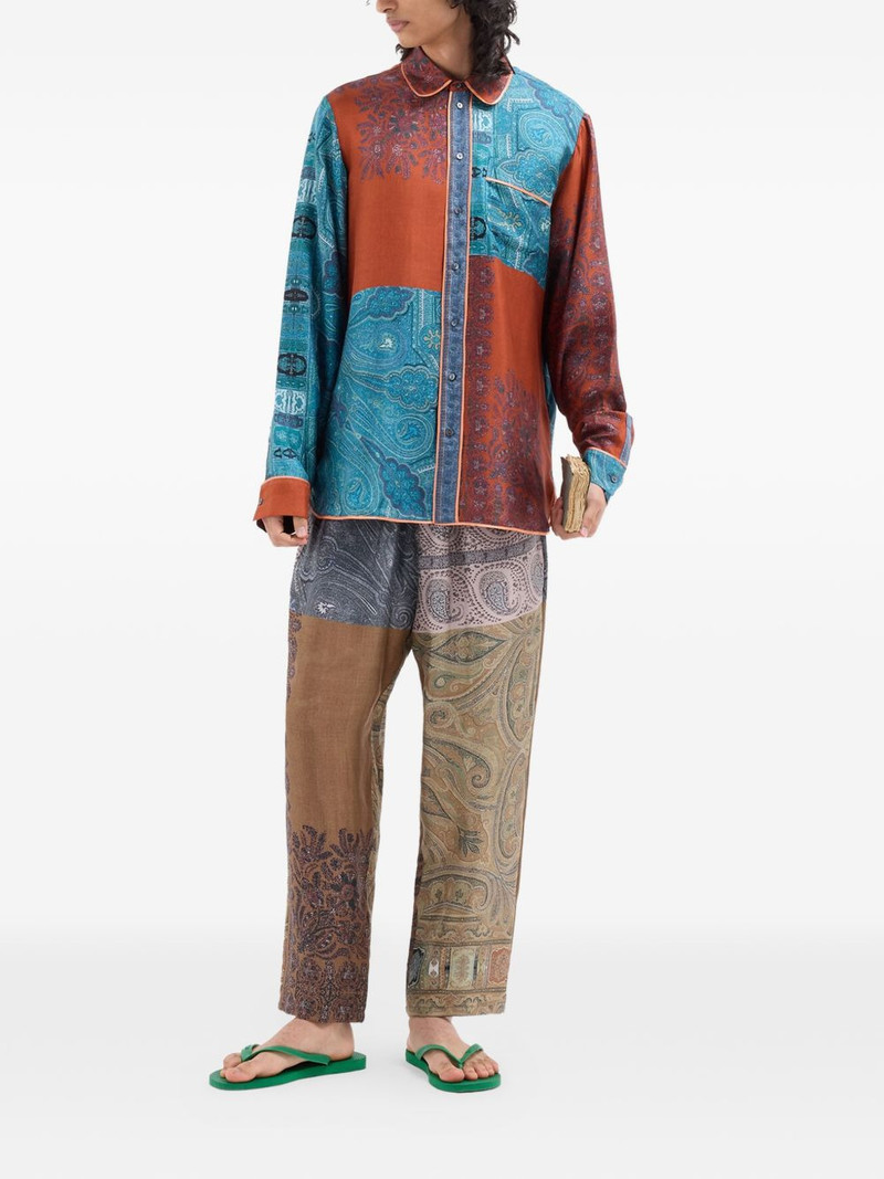 Aloe patchwork paisley shirt 4