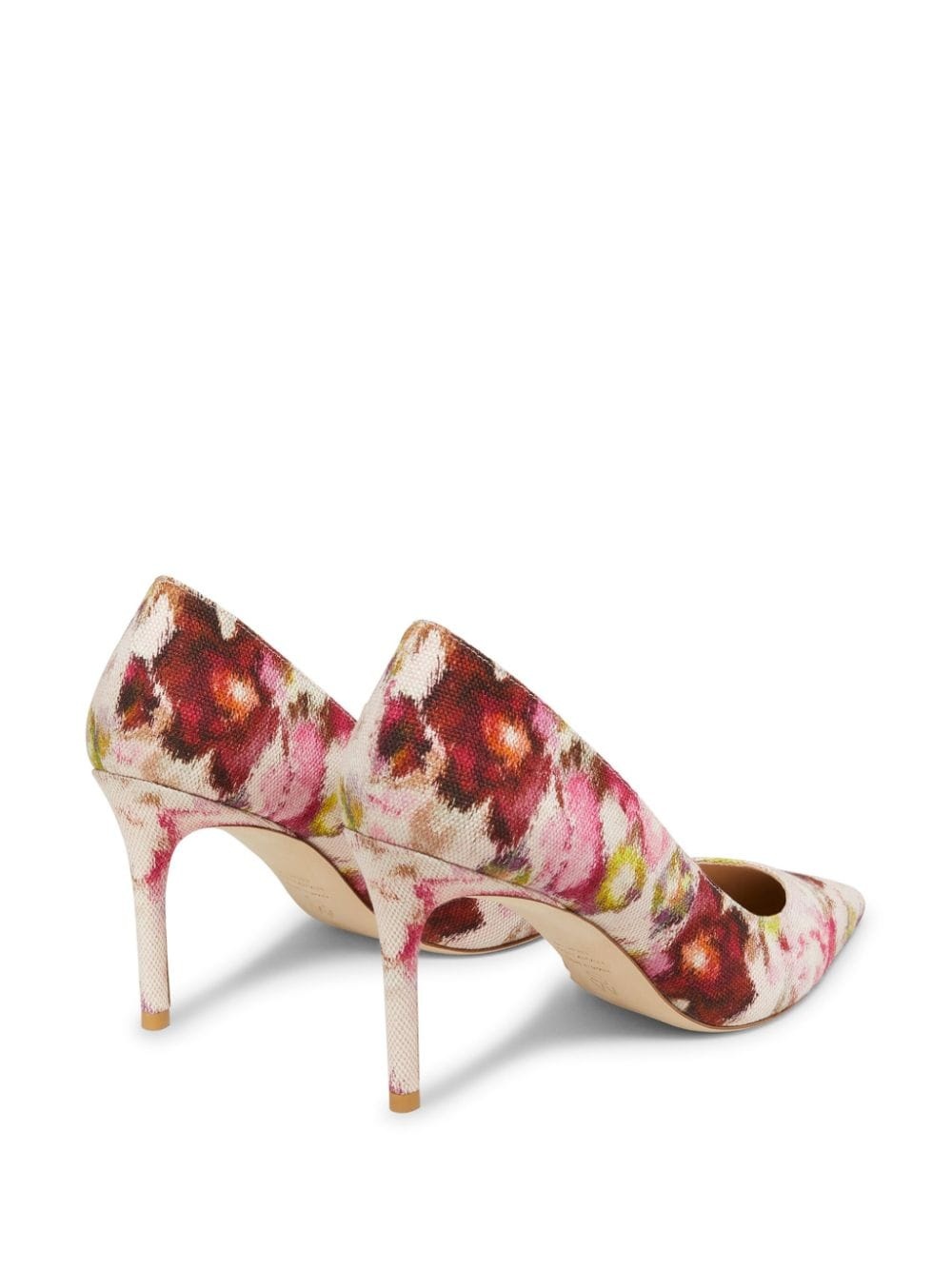 Stuart 85mm floral-print pumps - 3