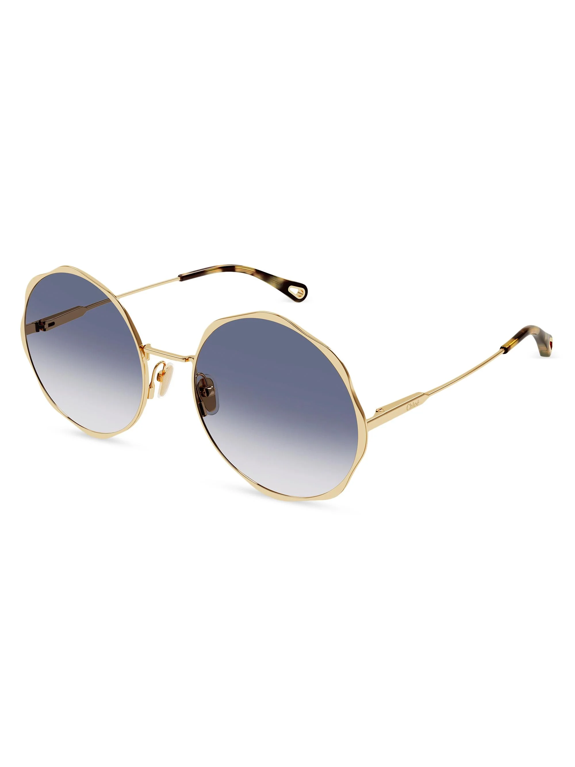 Women's Honoré 59MM Round Sunglasses - Blue Gradient - 1