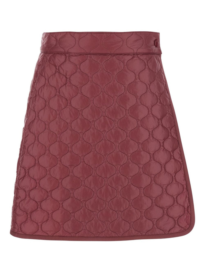 Moncler quilted rubberized-logo mini skirt outlook
