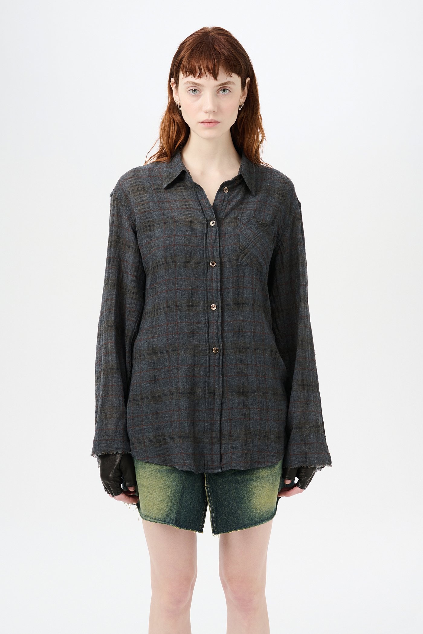 Daisy Shirt Bazaar Check Breeze Weave - 3