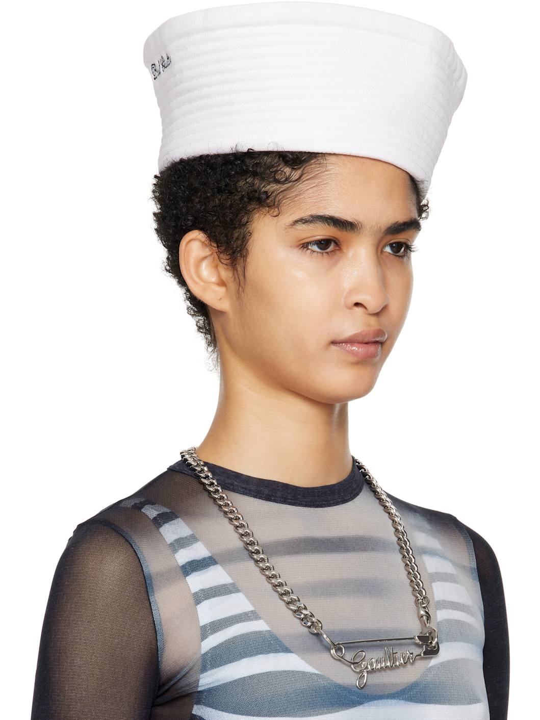 White 'The Wide Sailor' Bucket Hat - 2