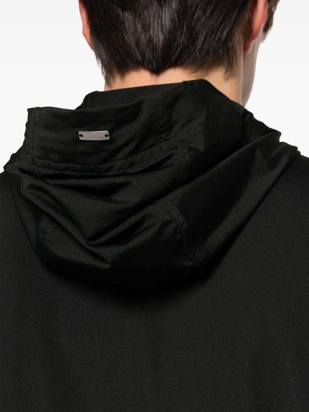 logo-patch hooded jacket - 5